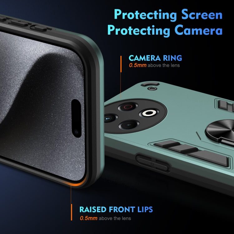 For Tecno Spark 30 Pro Shockproof Metal Ring Holder Phone Case