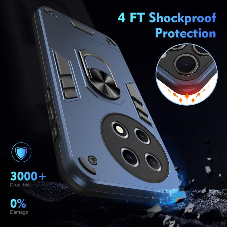 For Tecno Camon 30S / 30S Pro Shockproof Metal Ring Holder Phone Case