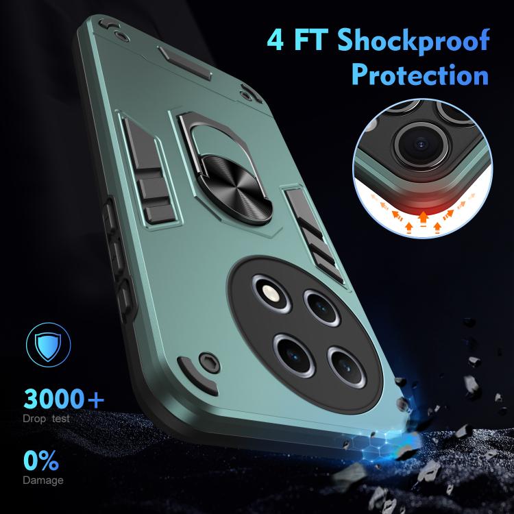 For Tecno Camon 30S / 30S Pro Shockproof Metal Ring Holder Phone Case
