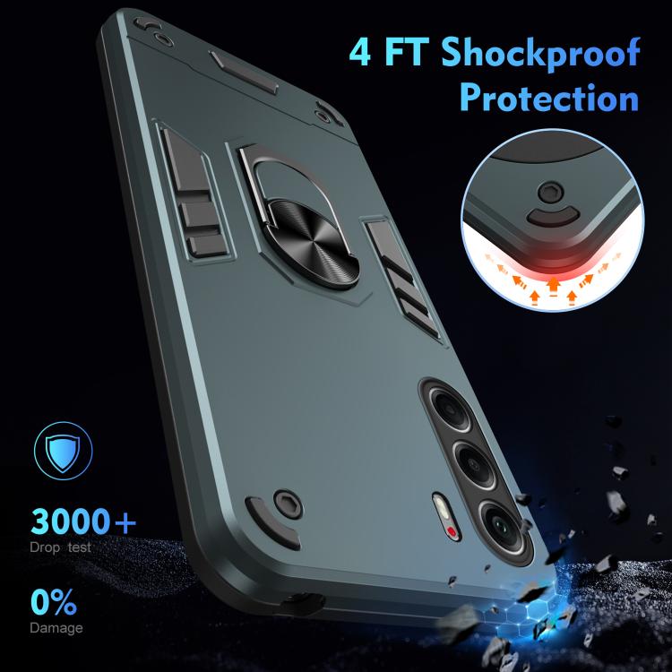 For Tecno Camon 40 Pro 4G Shockproof Metal Ring Holder Phone Case
