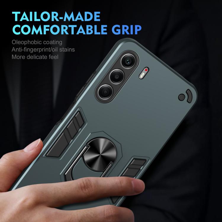 For Tecno Camon 40 Pro 4G Shockproof Metal Ring Holder Phone Case