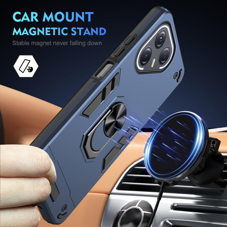 For Tecno Pova 7 Ultra 5G Shockproof Metal Ring Holder Phone Case