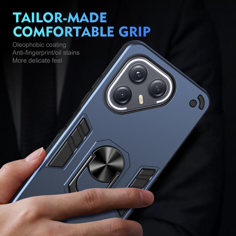 For Tecno Pova 7 Ultra 5G Shockproof Metal Ring Holder Phone Case