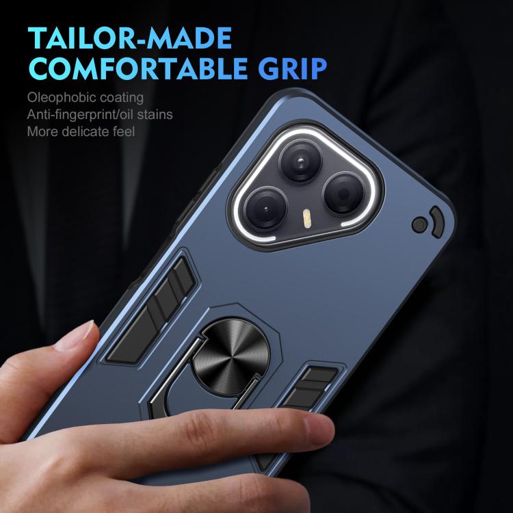 For Tecno Pova 7 5G Shockproof Metal Ring Holder Phone Case