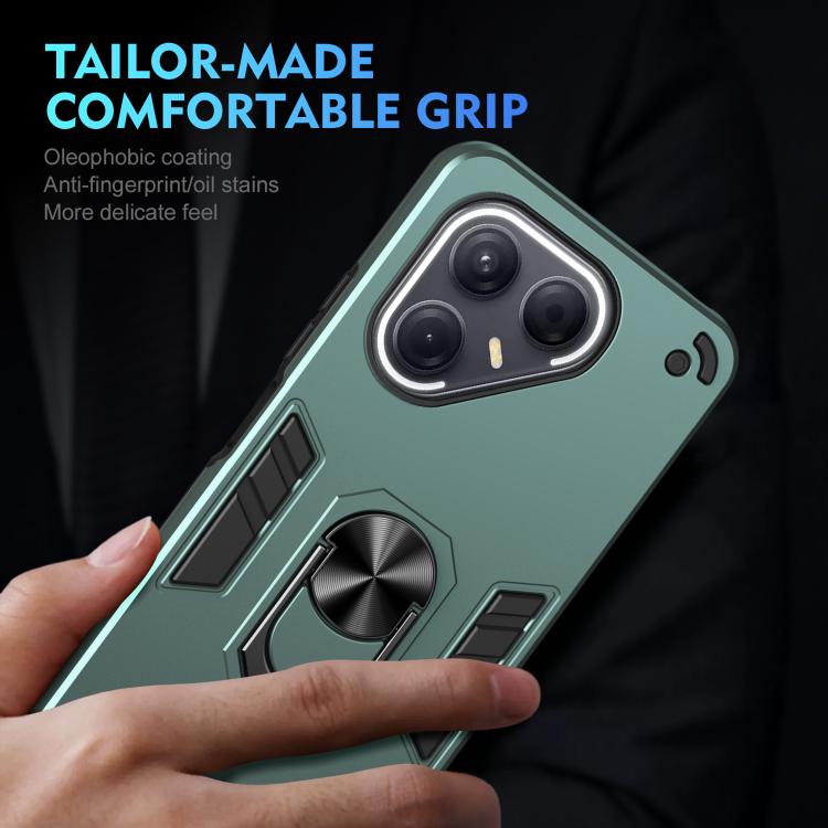 For Tecno Pova 7 5G Shockproof Metal Ring Holder Phone Case