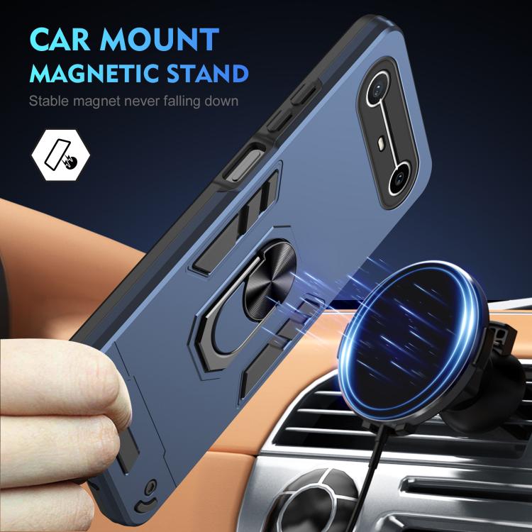 For Tecno Pova Slim 5G / Spark Slim 4G Shockproof Metal Ring Holder Phone Case
