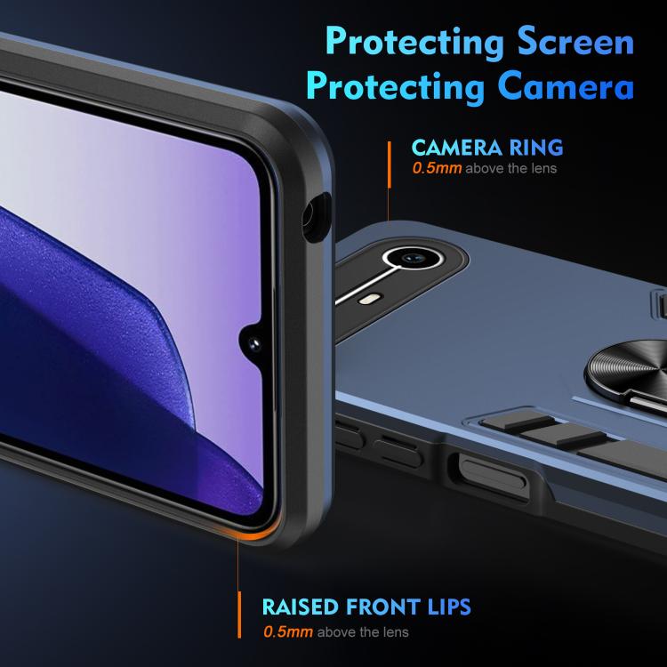 For Tecno Pova Slim 5G / Spark Slim 4G Shockproof Metal Ring Holder Phone Case