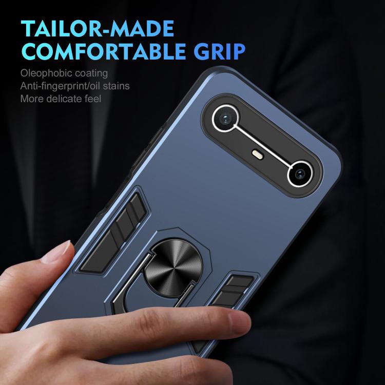 For Tecno Pova Slim 5G / Spark Slim 4G Shockproof Metal Ring Holder Phone Case
