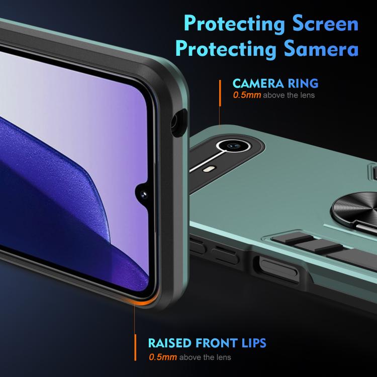 For Tecno Pova Slim 5G / Spark Slim 4G Shockproof Metal Ring Holder Phone Case