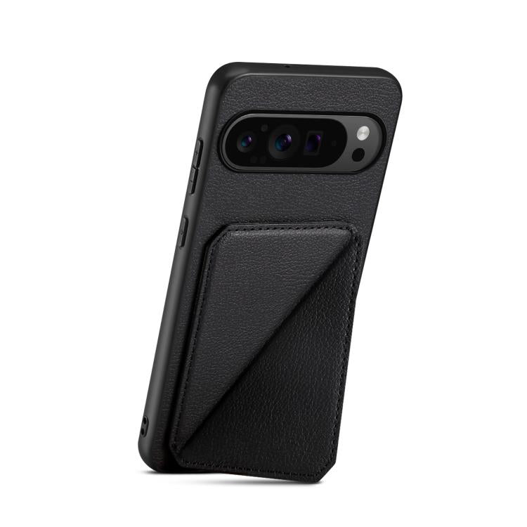 For Google Pixel 10 Pro / 10 D04 Calf Texture Dual Card Slot Holder Phone Case