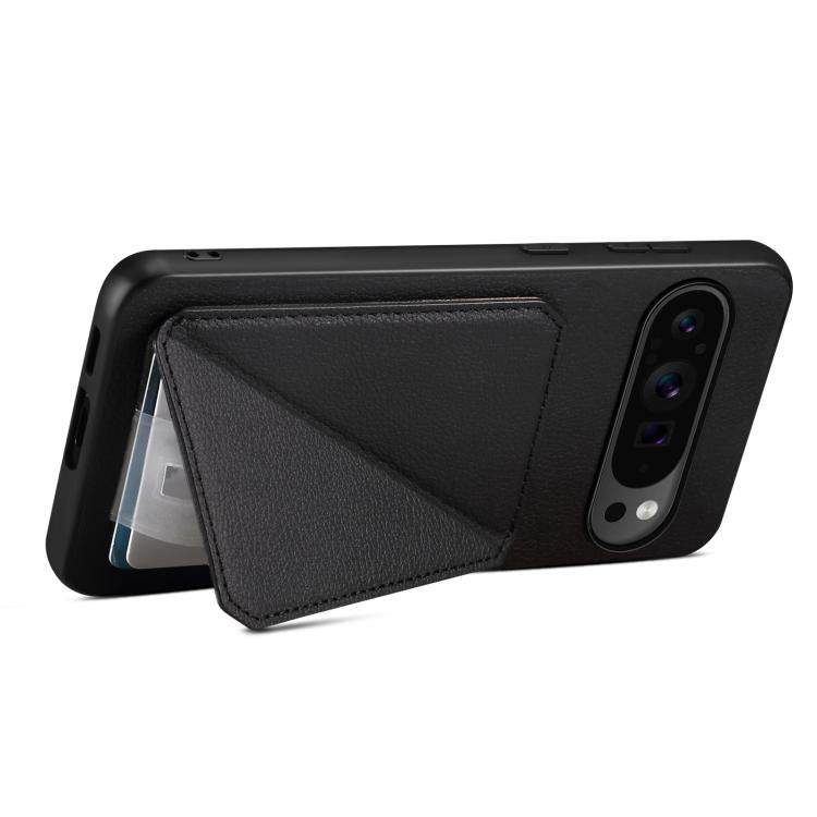 For Google Pixel 10 Pro / 10 D04 Calf Texture Dual Card Slot Holder Phone Case