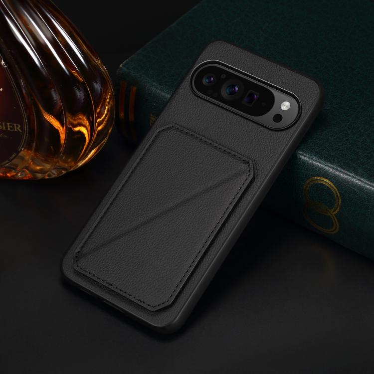 For Google Pixel 10 Pro / 10 D04 Calf Texture Dual Card Slot Holder Phone Case