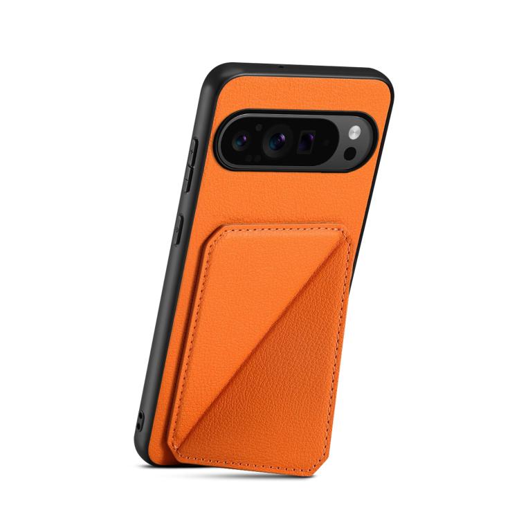 For Google Pixel 10 Pro / 10 D04 Calf Texture Dual Card Slot Holder Phone Case