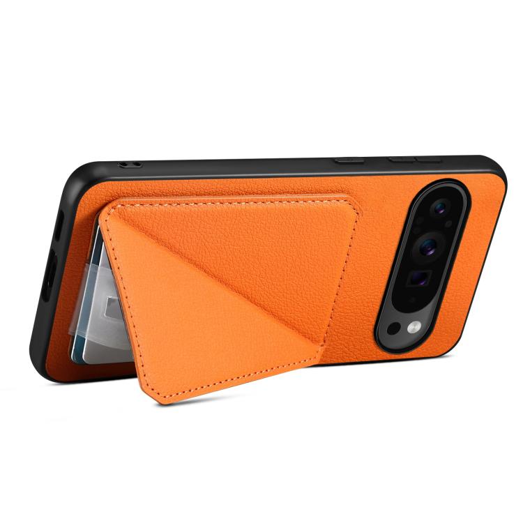 For Google Pixel 10 Pro / 10 D04 Calf Texture Dual Card Slot Holder Phone Case