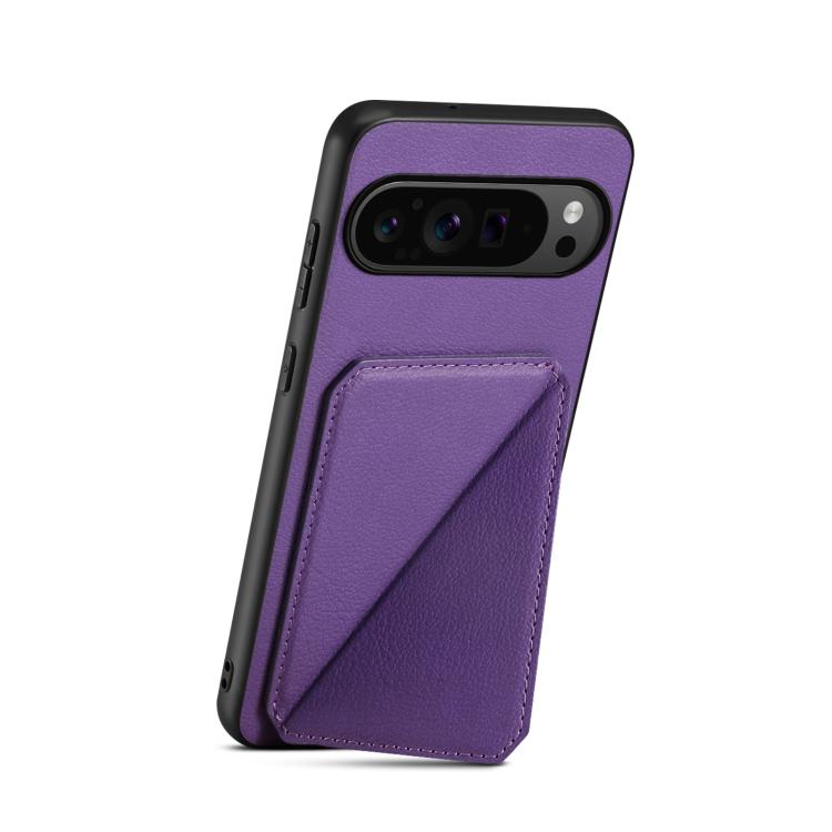 For Google Pixel 10 Pro / 10 D04 Calf Texture Dual Card Slot Holder Phone Case