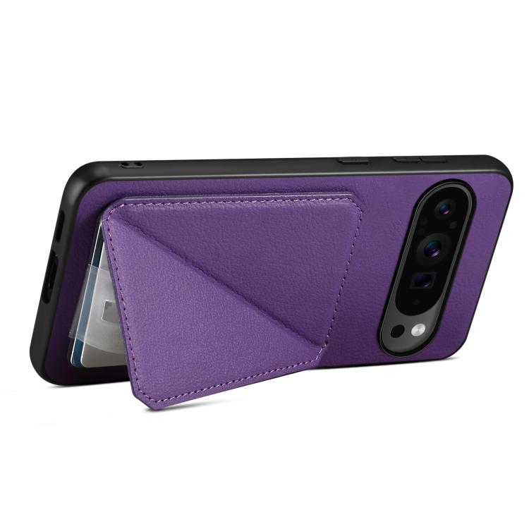 For Google Pixel 10 Pro / 10 D04 Calf Texture Dual Card Slot Holder Phone Case