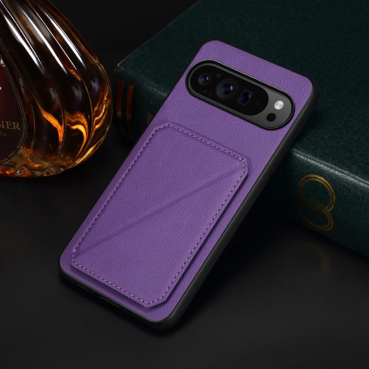 For Google Pixel 10 Pro / 10 D04 Calf Texture Dual Card Slot Holder Phone Case