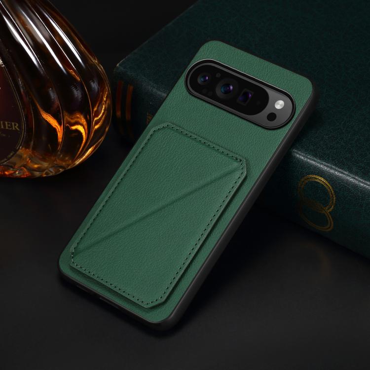 For Google Pixel 10 Pro / 10 D04 Calf Texture Dual Card Slot Holder Phone Case