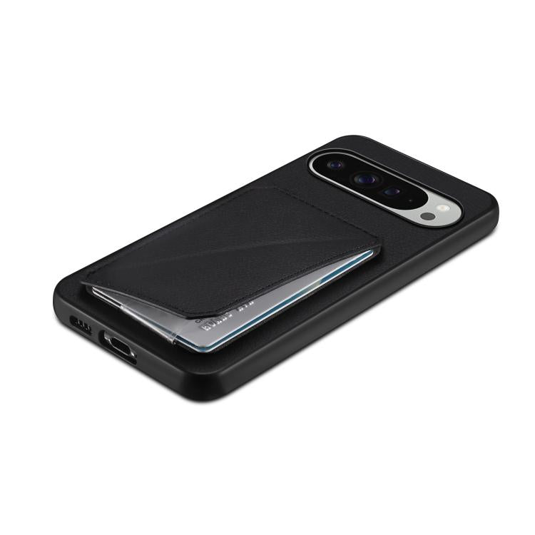For Google Pixel 10 Pro XL D04 Calf Texture Dual Card Slot Holder Phone Case