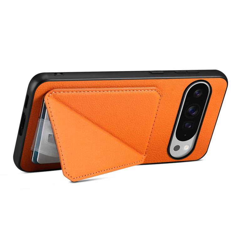 For Google Pixel 10 Pro XL D04 Calf Texture Dual Card Slot Holder Phone Case