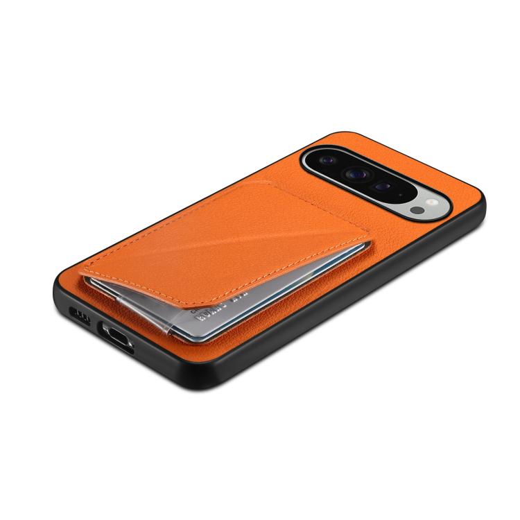 For Google Pixel 10 Pro XL D04 Calf Texture Dual Card Slot Holder Phone Case