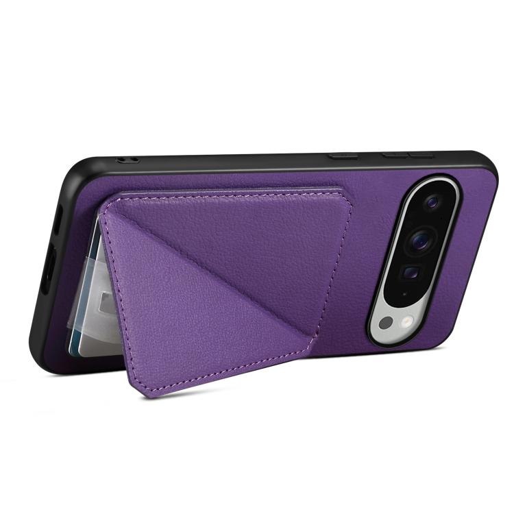 For Google Pixel 10 Pro XL D04 Calf Texture Dual Card Slot Holder Phone Case