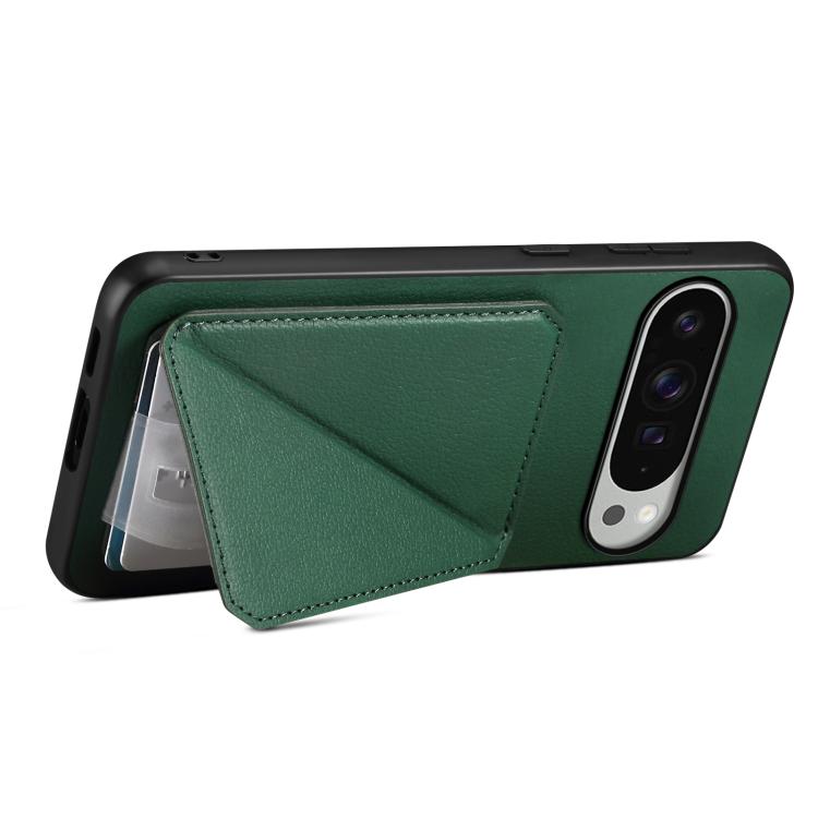 For Google Pixel 10 Pro XL D04 Calf Texture Dual Card Slot Holder Phone Case