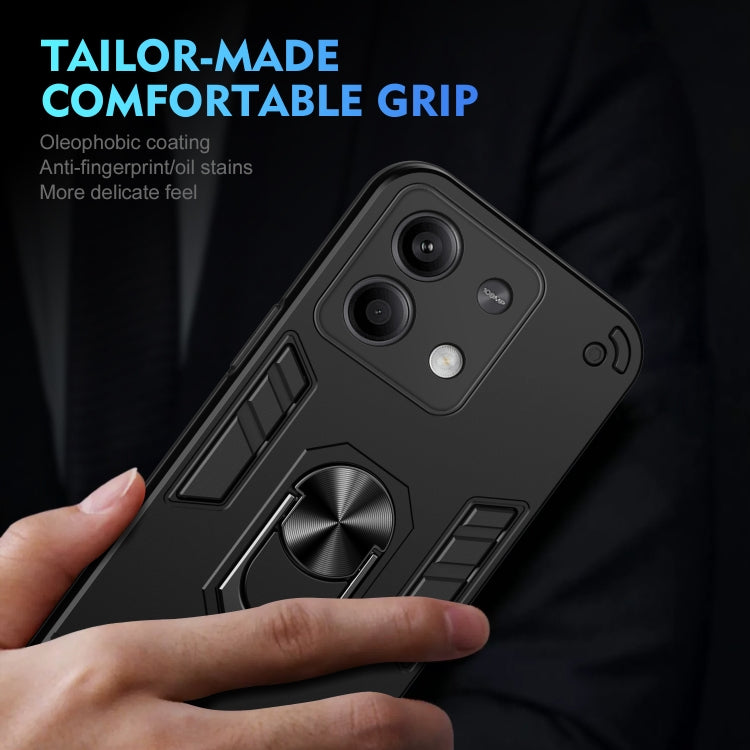 For Xiaomi Redmi Note 13 Shockproof Metal Ring Holder Phone Case