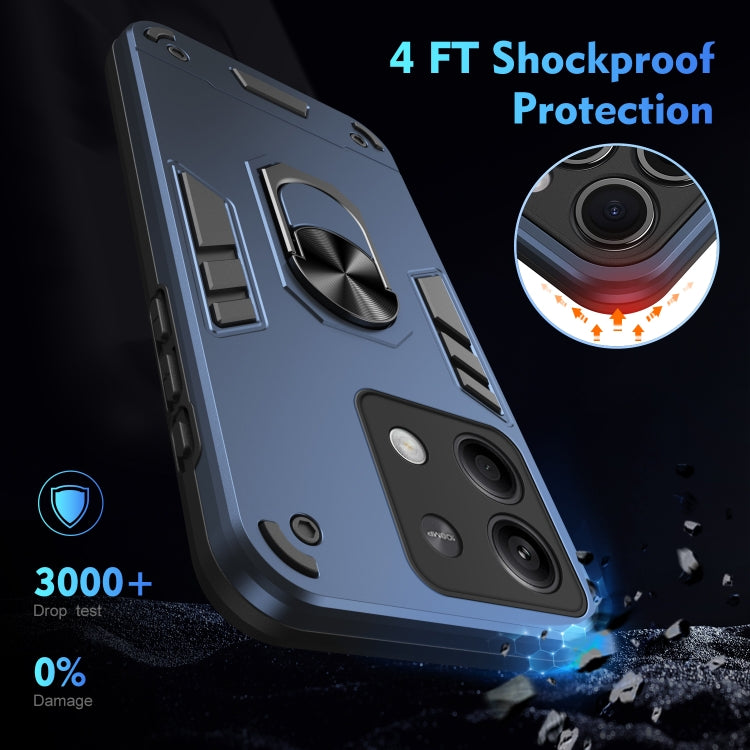 For Xiaomi Redmi Note 13 Shockproof Metal Ring Holder Phone Case
