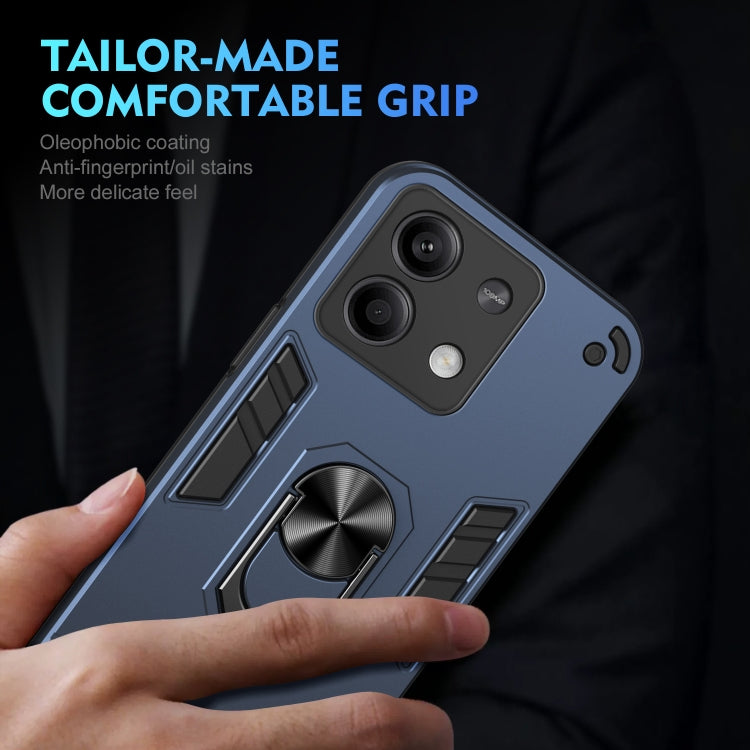For Xiaomi Redmi Note 13 Shockproof Metal Ring Holder Phone Case