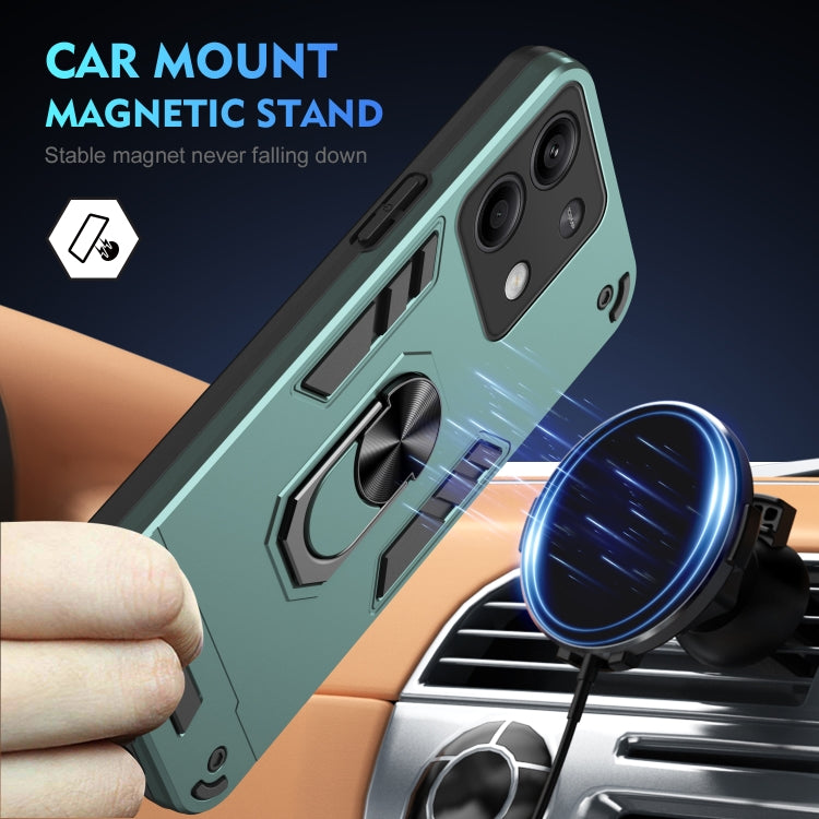 For Xiaomi Redmi Note 13 Shockproof Metal Ring Holder Phone Case
