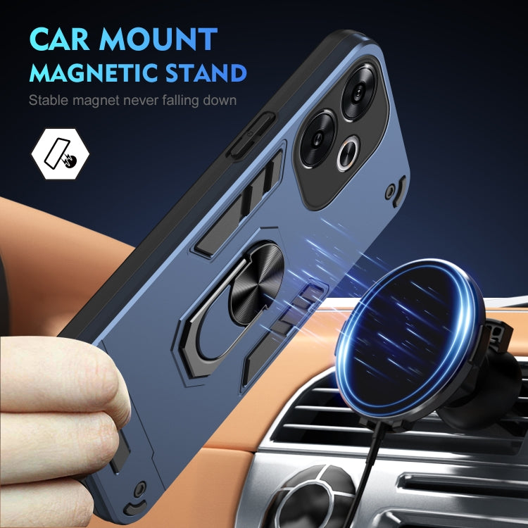For Xiaomi Redmi Turbo 3 Shockproof Metal Ring Holder Phone Case