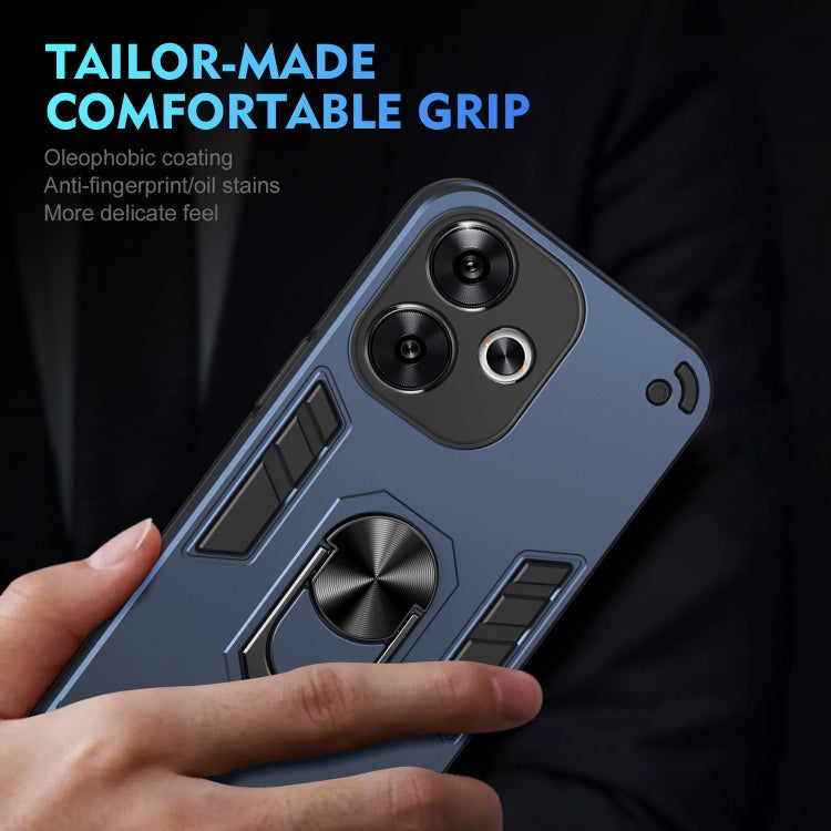 For Xiaomi Redmi Turbo 3 Shockproof Metal Ring Holder Phone Case