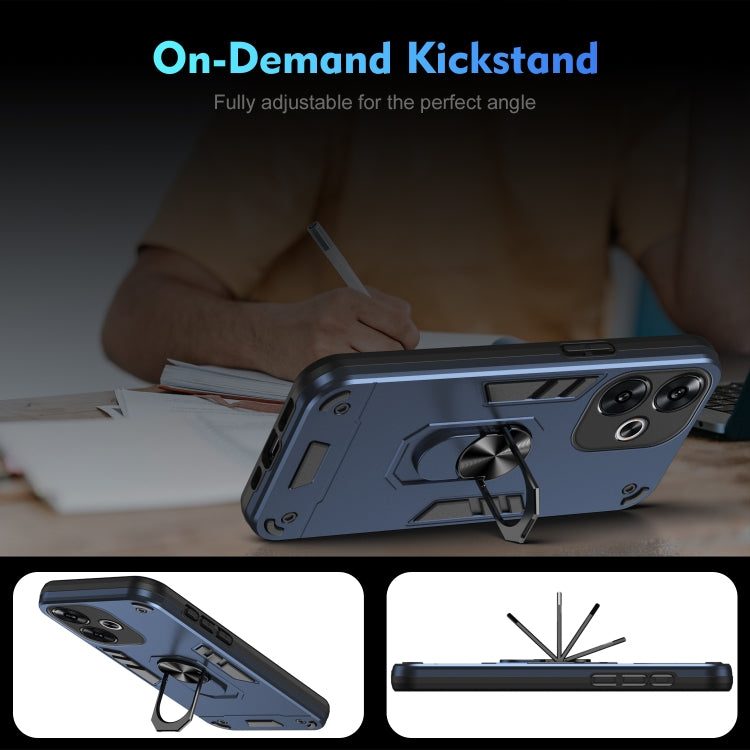 For Xiaomi Redmi Turbo 3 Shockproof Metal Ring Holder Phone Case
