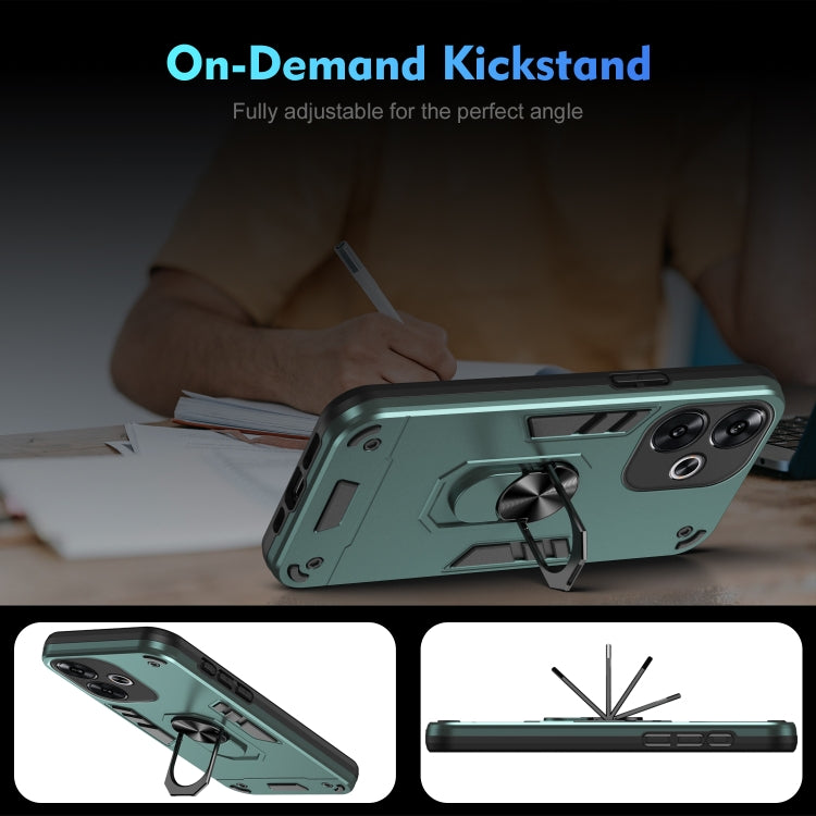For Xiaomi Redmi Turbo 3 Shockproof Metal Ring Holder Phone Case