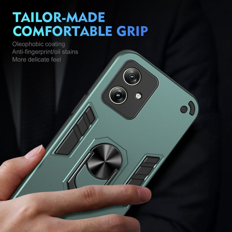 For Motorola Moto G64 5G Shockproof Metal Ring Holder Phone Case