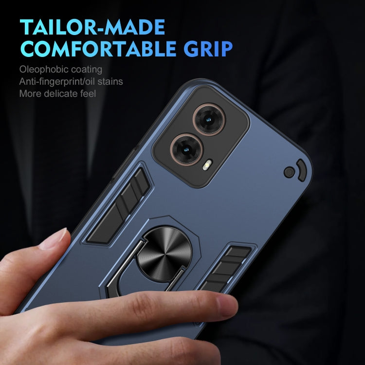 For Motorola Moto G85 Shockproof Metal Ring Holder Phone Case