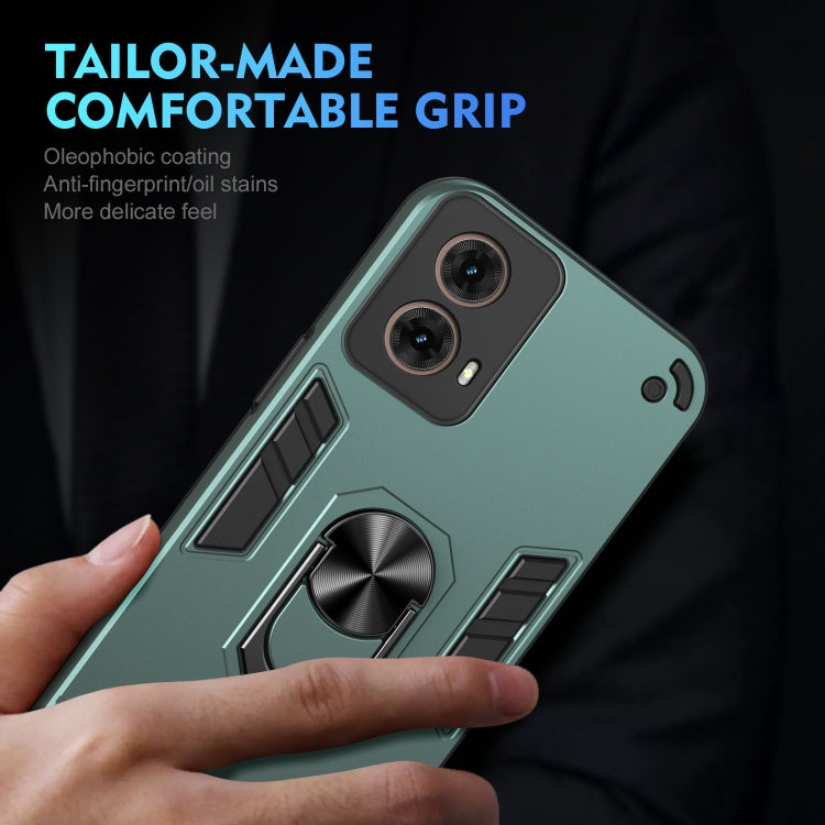 For Motorola Moto G85 Shockproof Metal Ring Holder Phone Case