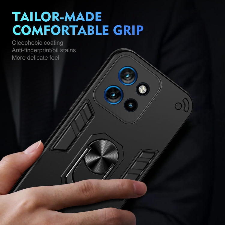 For Motorola Edge 50 Neo Shockproof Metal Ring Holder Phone Case