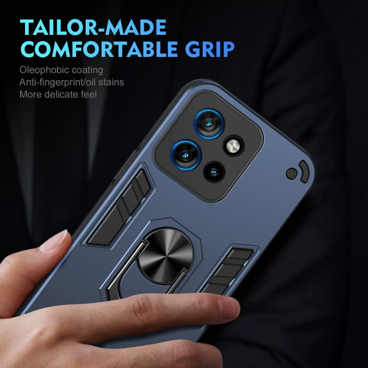 For Motorola Edge 50 Neo Shockproof Metal Ring Holder Phone Case