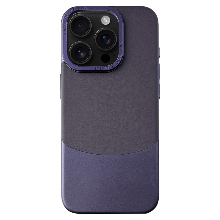 For iPhone 16 Pro Max Napa Texture PC + Leather Phone Case