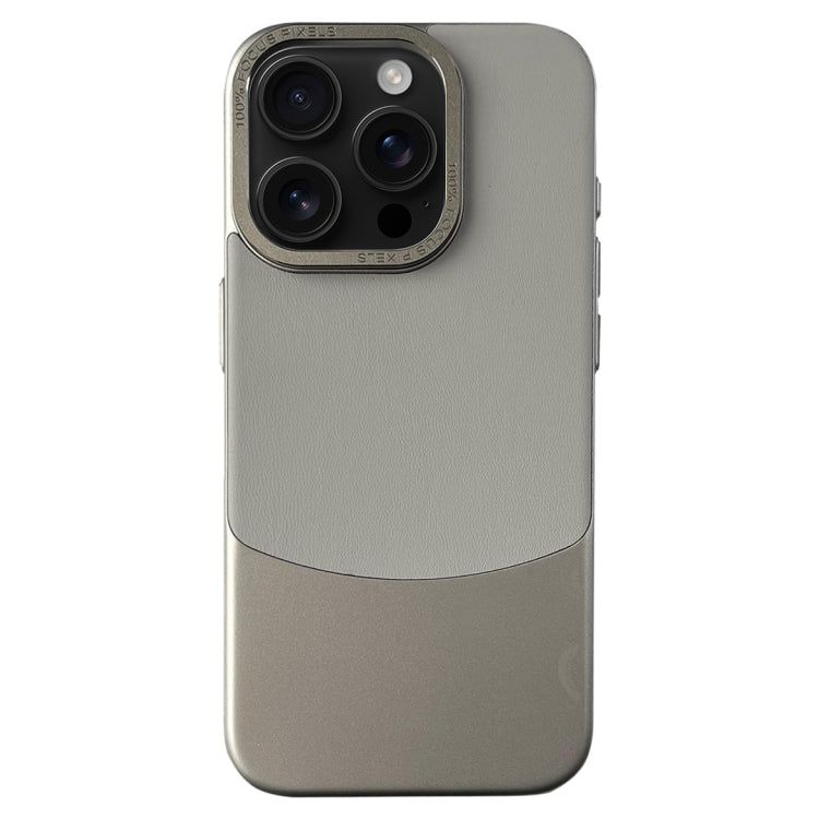 For iPhone 16 Pro Napa Texture PC + Leather Phone Case