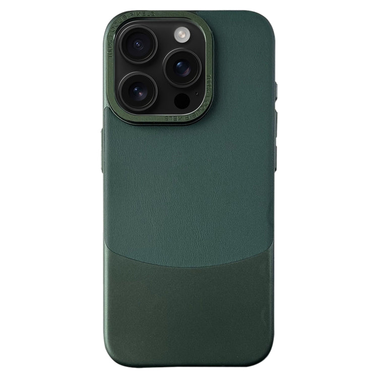 For iPhone 16 Pro Napa Texture PC + Leather Phone Case