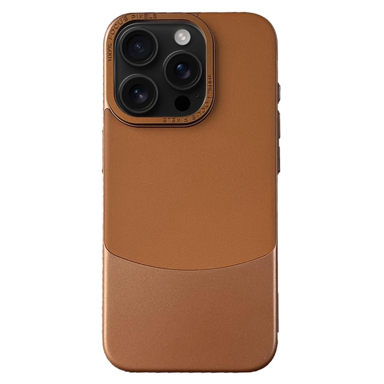 For iPhone 16 Pro Napa Texture PC + Leather Phone Case