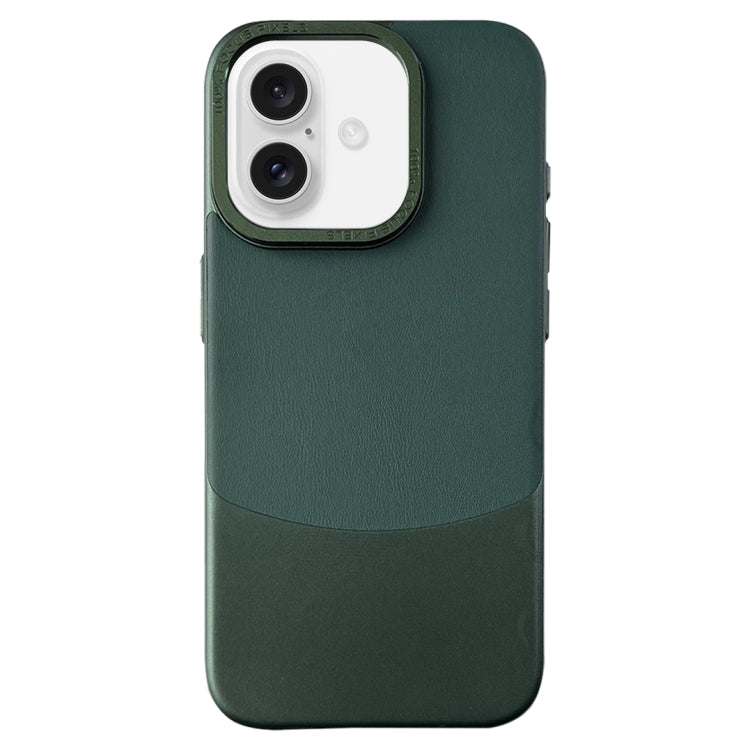 For iPhone 16 Plus Napa Texture PC + Leather Phone Case
