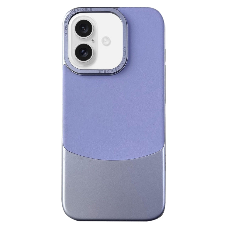 For iPhone 16 Plus Napa Texture PC + Leather Phone Case