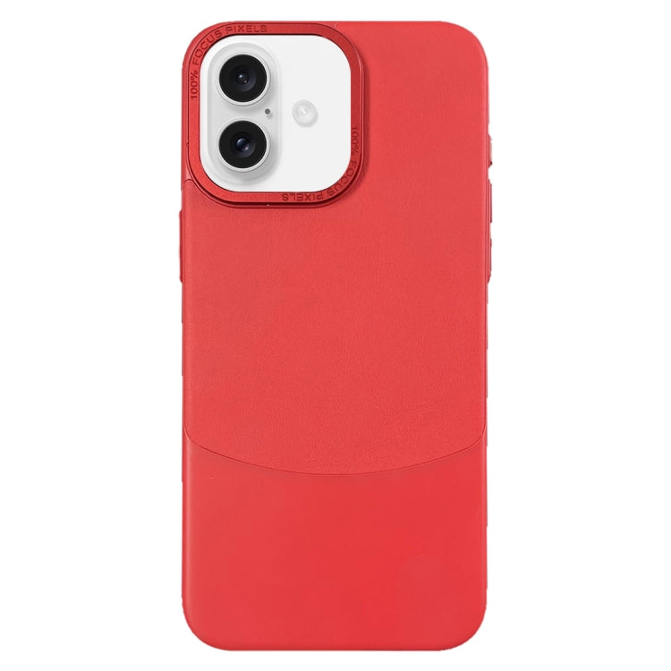 For iPhone 16 Plus Napa Texture PC + Leather Phone Case