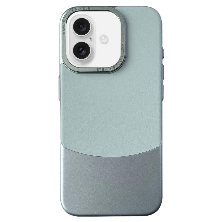 For iPhone 16 Napa Texture PC + Leather Phone Case