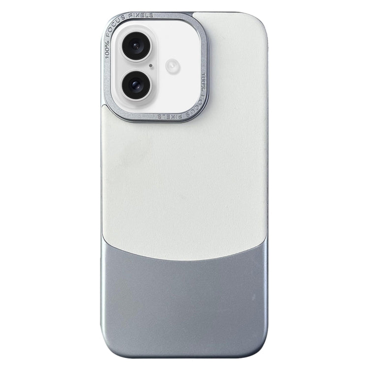 For iPhone 16 Napa Texture PC + Leather Phone Case