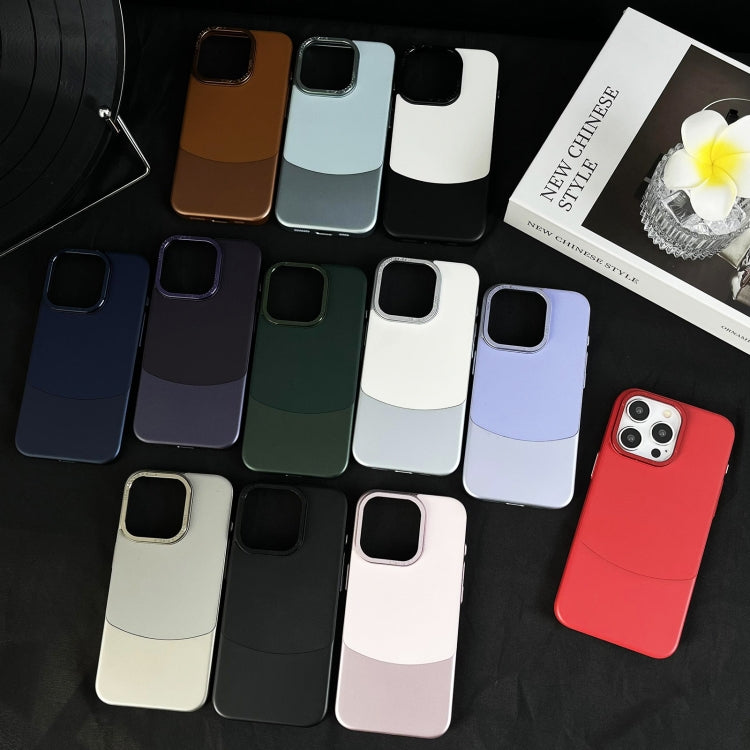 For iPhone 16 Plus Napa Texture PC + Leather Phone Case